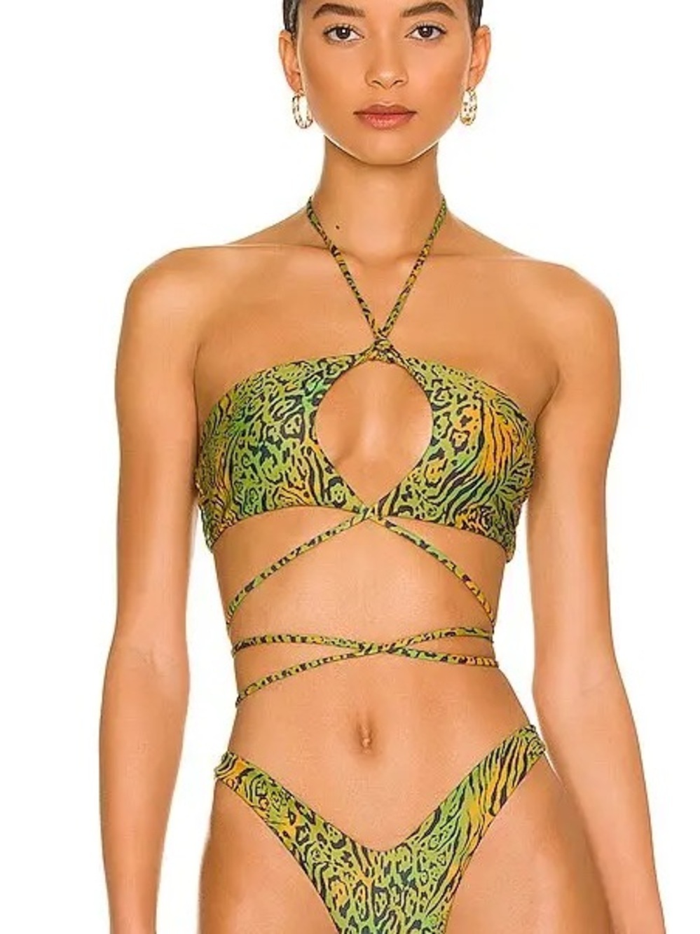 CAMILA COELHO Azaria Swim Bikini Top NWT Women’s size X-Large